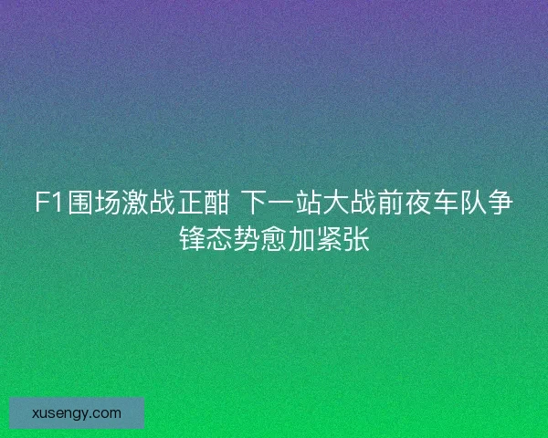 F1围场激战正酣 下一站大战前夜车队争锋态势愈加紧张